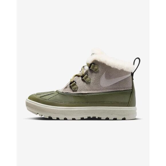 Nike Woodside Chukka 2 537345-200 Women's US 7 Taupe Faux Fur Ankle Boots HAM304 - Picture 10 of 15